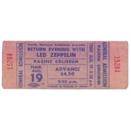 Concert Ticket <br>1971.08.19 <br>Vancouver, CA