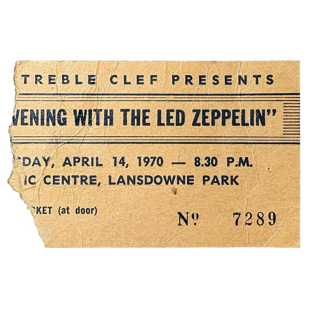 Concert Ticket <br>1970.04.14 <br>Ottawa, CA