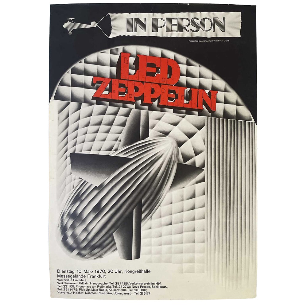 Concert Advertisement <br>1970.03.10 <br>Frankfurt, DE (Poster) Cancelled