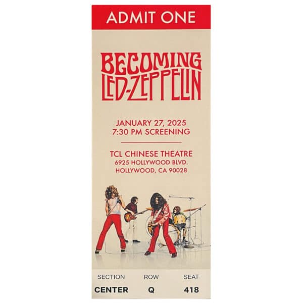 Becoming Led Zeppelin <br>US <br>Premier Ticket