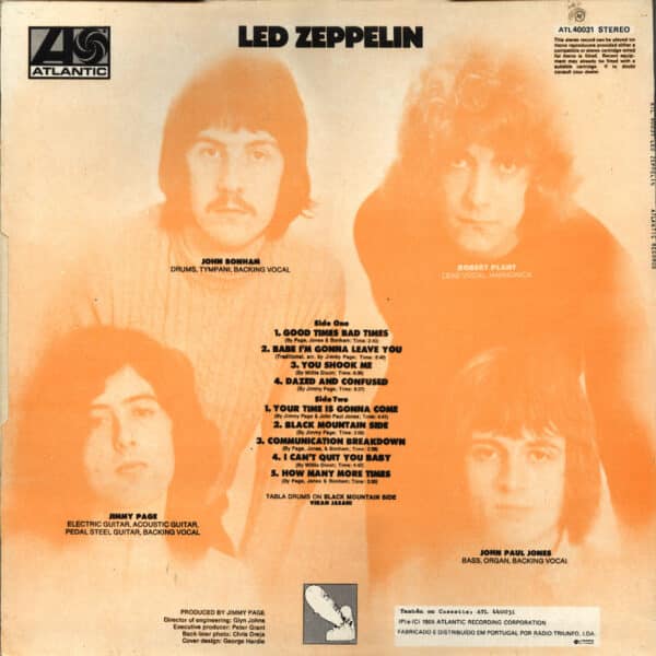 LP <br>Led Zeppelin <br>Portugal (ATL 40031) #3 - Image 2