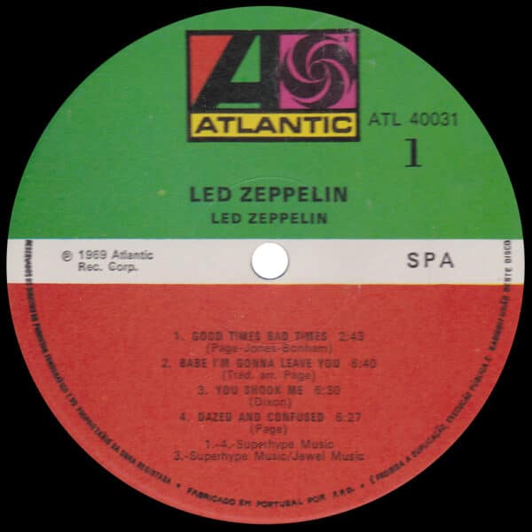 LP <br>Led Zeppelin <br>Portugal (ATL 40031) #3 - Image 3
