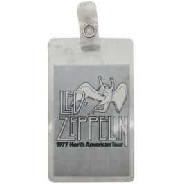 Concert Pass <br>1977 <br>Laminated, Grey