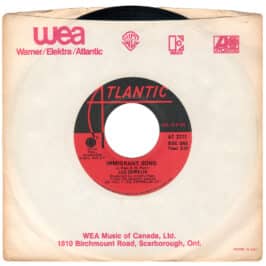 Single <br>Canada (AT 2777) <br>Immigrant Song / Hey, Hey, What Can I Do (#3)