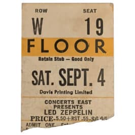 Concert Ticket <br>1971.09.04 <br>Toronto, CA