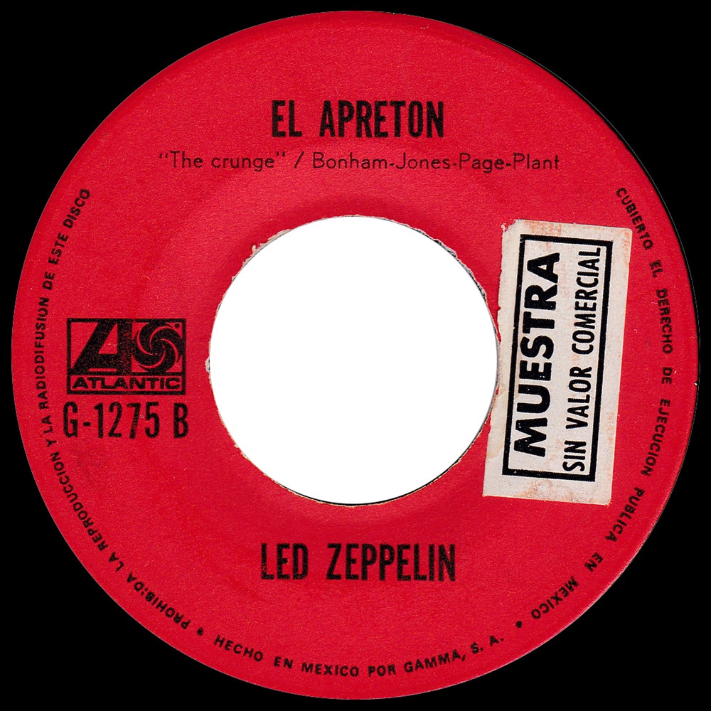 Single <br>Mexico (G-1275) <br>D'yer Maker / The Crunge (Promo) #2 - Image 3