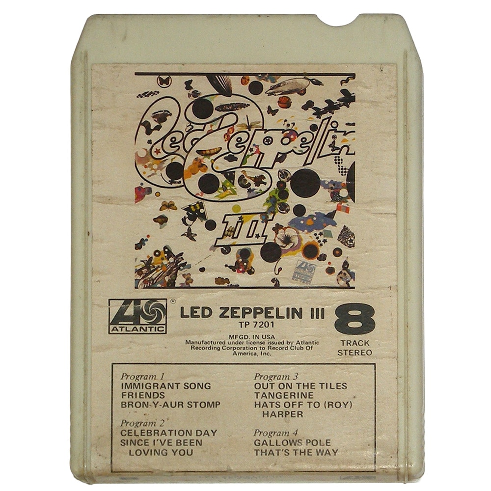 8-Track <br>Led Zeppelin III <br>USA (TP 7201)