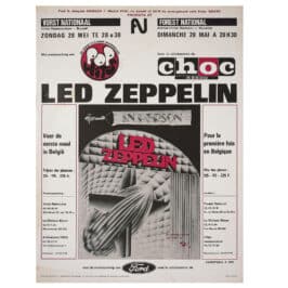 Concert Advertisement <br>1972.05.28 <br> Brussels, BE (Poster)