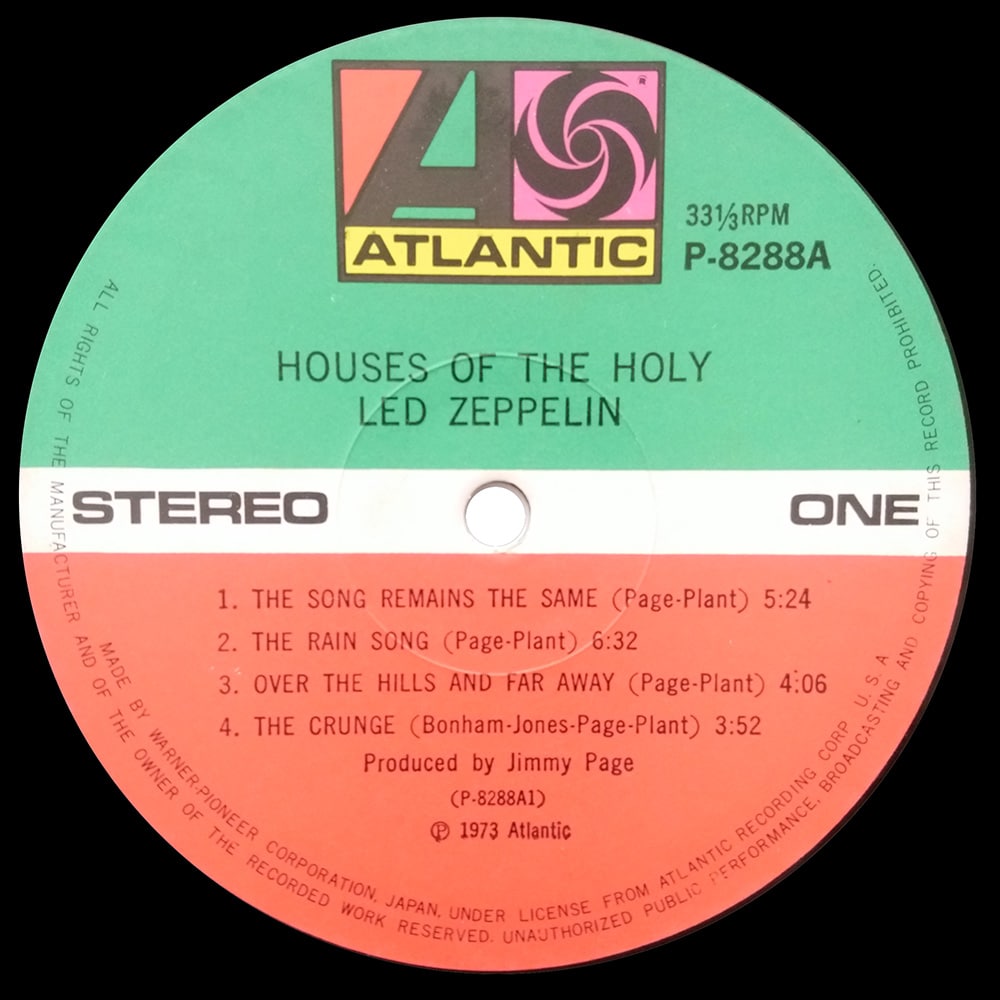LP <br>Houses of the Holy <br>Japan (P-8288A) V2 - Image 6