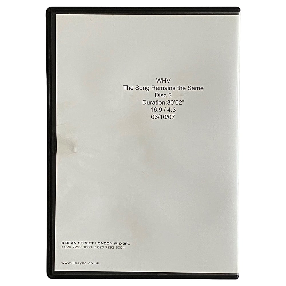 TSRTS (2007) <br>DVD, Post Production Sampler (UK) - Image 2