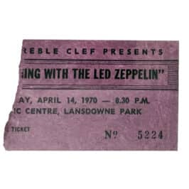 Concert Ticket <br>1970.04.14 <br>Ottawa, CA