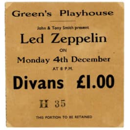 Concert Ticket <br>1972.12.04 <br>Glasgow, Scotland, UK