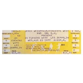 Concert Ticket <br>1977.08.03 <br>Chicago, IL