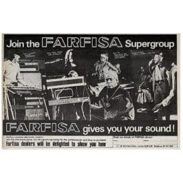 Farfisa (1971) <br>Advertisement (UK)