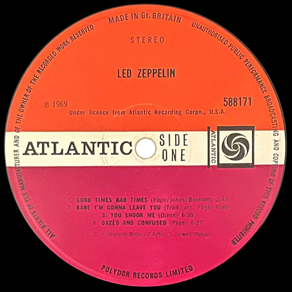 LP <br>Led Zeppelin <br>UK (588171) #08 v2 - Image 3
