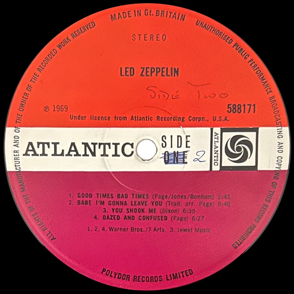 LP <br>Led Zeppelin <br>UK (588171) #08 v2 - Image 4