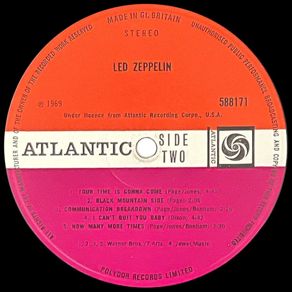 LP <br>Led Zeppelin <br>UK (588171) #08 v3 - Image 3
