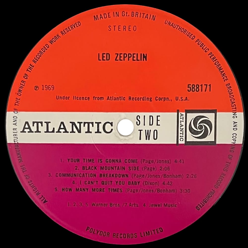 LP <br>Led Zeppelin <br>UK (588171) #08 v3 - Image 4