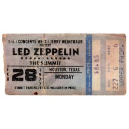 Concert Ticket <br>1977.05.21 <br>Houston, TX