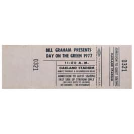 Concert Ticket <br>1977.07.23 <br>Oakland, CA