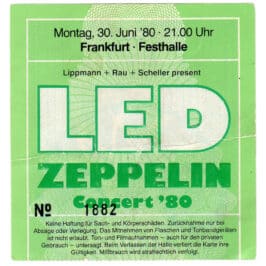 Concert Ticket <br>1980.06.30 <br>Frankfurt, DE