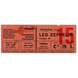 Concert Ticket <br>1980.07.05 <br>Munich, DE