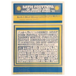 Concert Advertisement <br>1970.06.28 <br>Bath Festival, UK (Handbill) #3