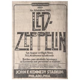 Concert Advertisement <br>1977.07.23 <br>Philadelphia, PA (Ad)