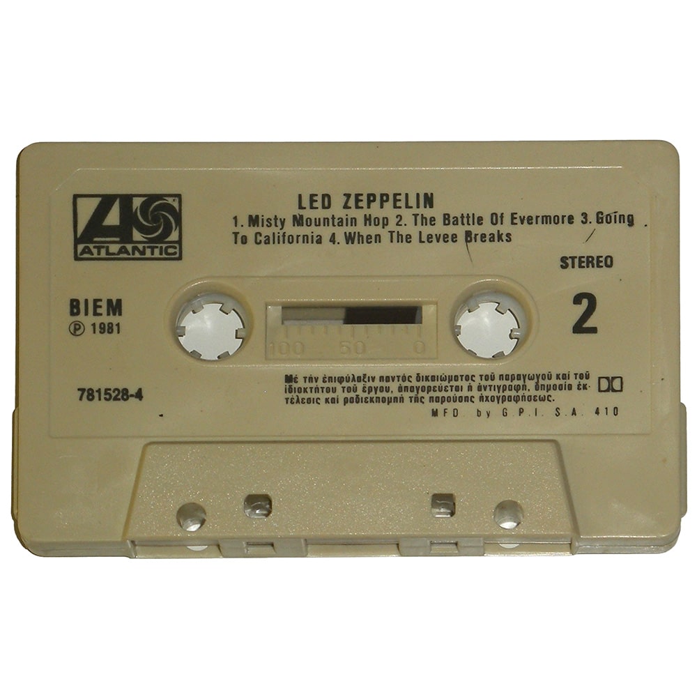 Cassette <br>Led Zeppelin IV <br>Greece (450008) #2 - Image 4
