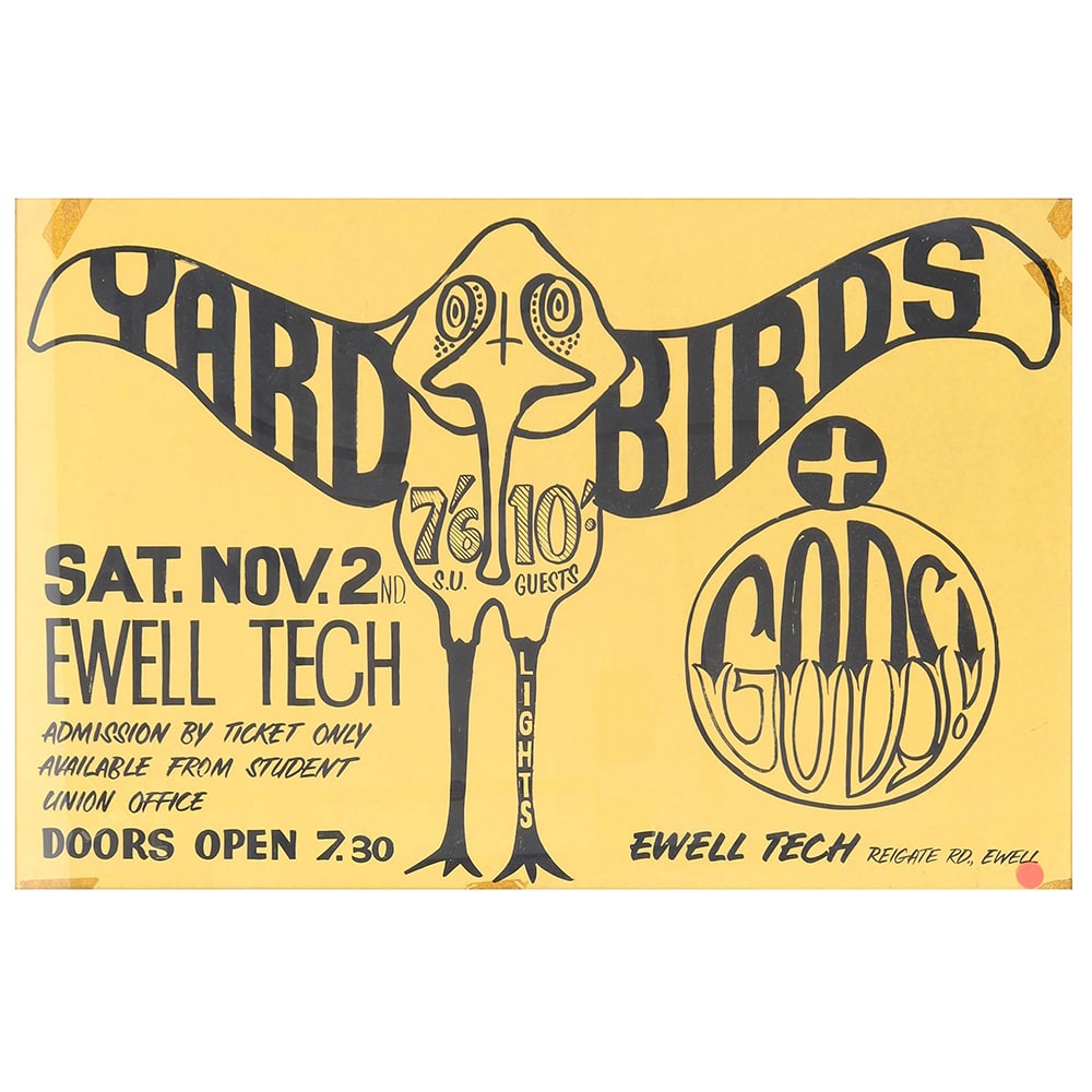 Concert Advertisement <br>1968.10.26 <br>Epsom, UK (Poster)