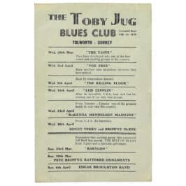 Concert Advertisement <br>1969.04.16 <br>Surrey, UK (Handbill)