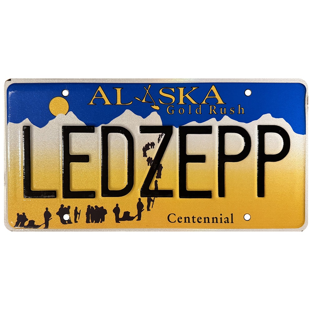 License Plate, Alaska