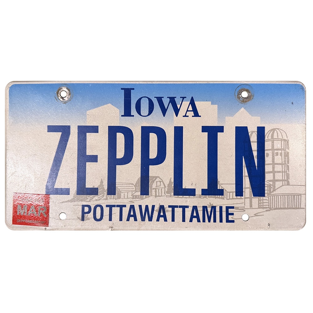 License Plate, Iowa