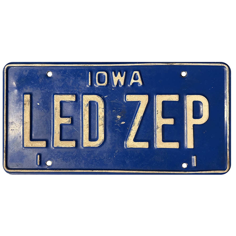 License Plate, Iowa