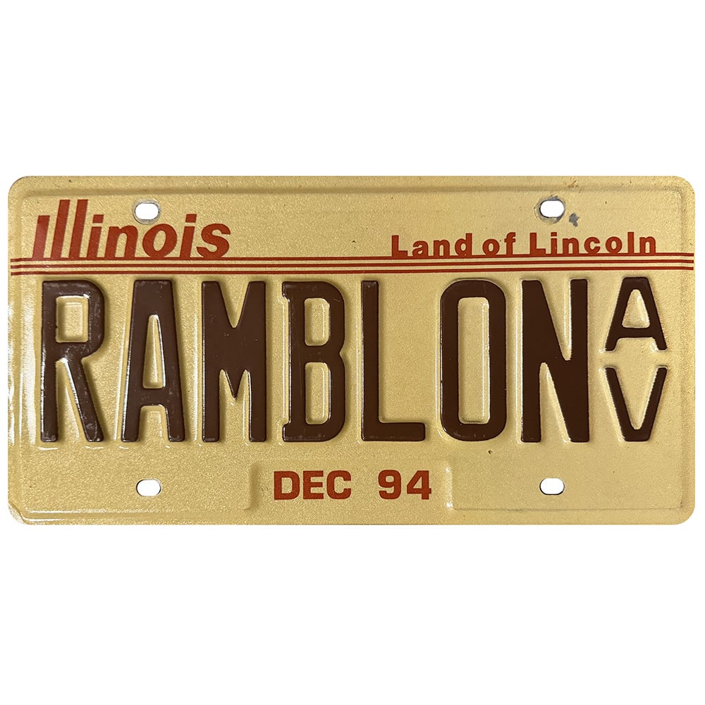 License Plate, Illinois