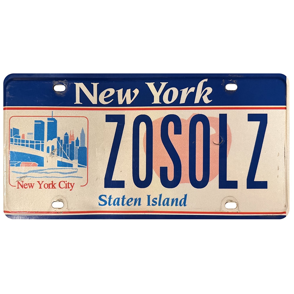 License Plate, New York