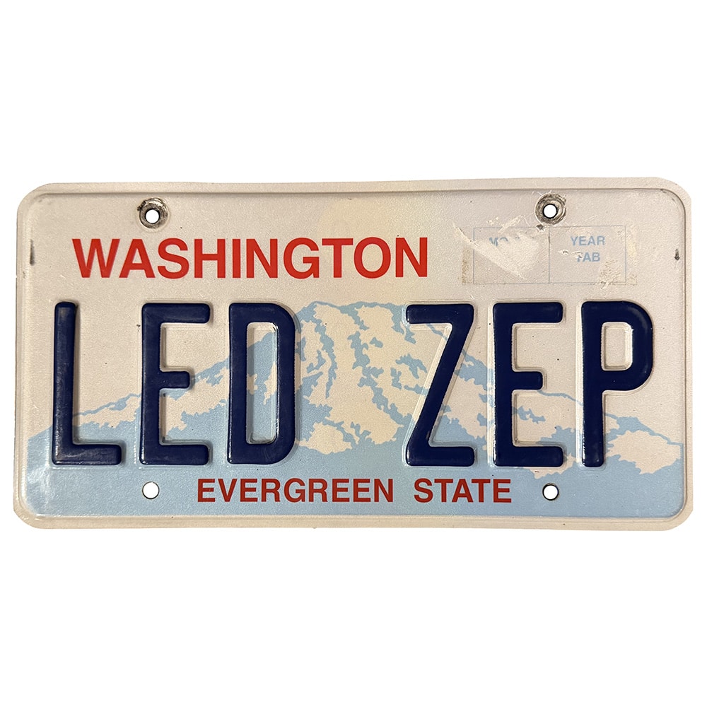 License Plate, Washington