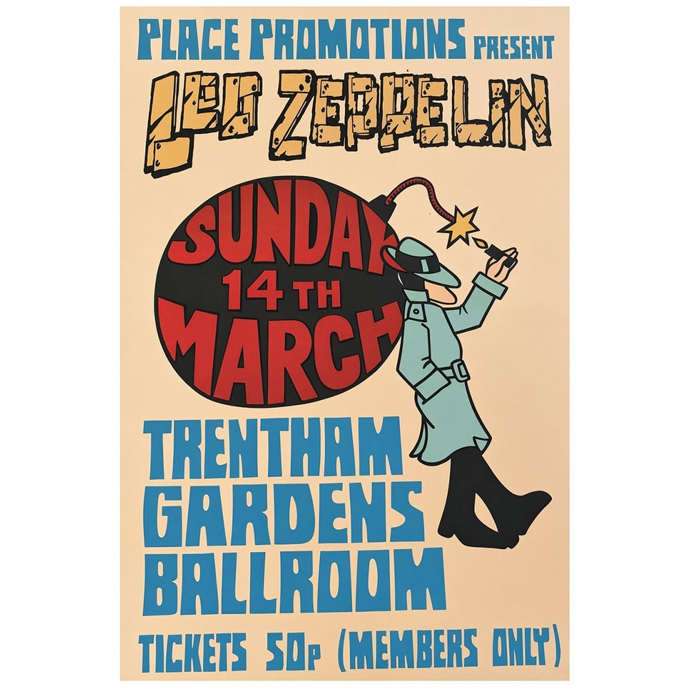 Concert Advertisement <br>1971.03.14 <br>Stoke-on-Trent, UK (Poster)