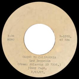 Single <br>USA (R-1570) <br>Going To California / Hey You (Acetate)