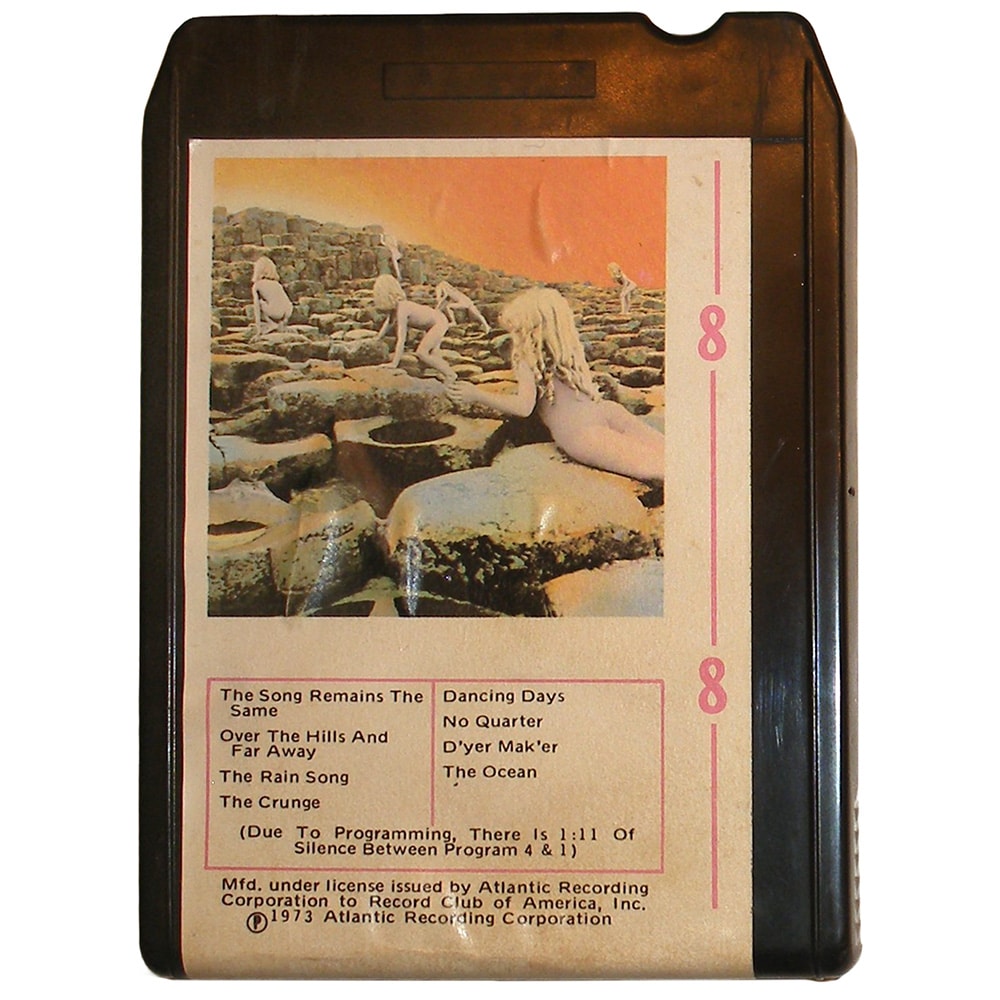 8-Track <br>Houses of the Holy <br>USA (7255-8) RCOA  #2