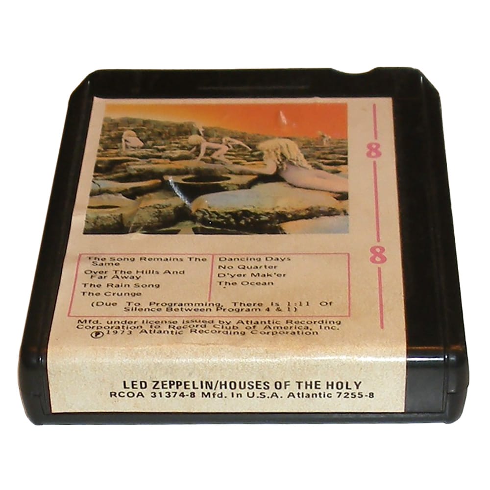 8-Track <br>Houses of the Holy <br>USA (7255-8) RCOA #2 - Image 2