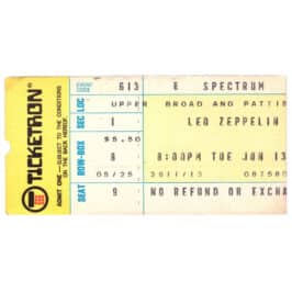 Concert Ticket <br>1972.06.13 <br>Philadelphia, PA
